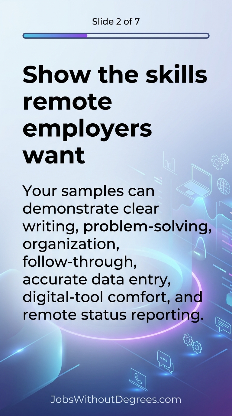 Show the skills remote employers want - JobsWithoutDegrees career guide slide 2